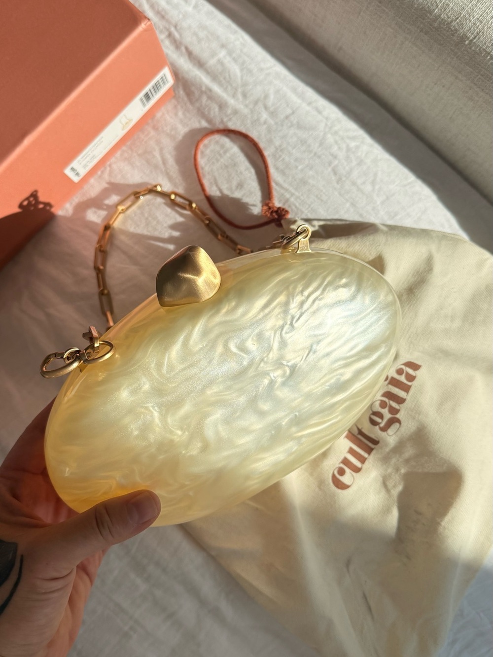 NWT* | CULT GAIA Eviana Clutch (Ivory)